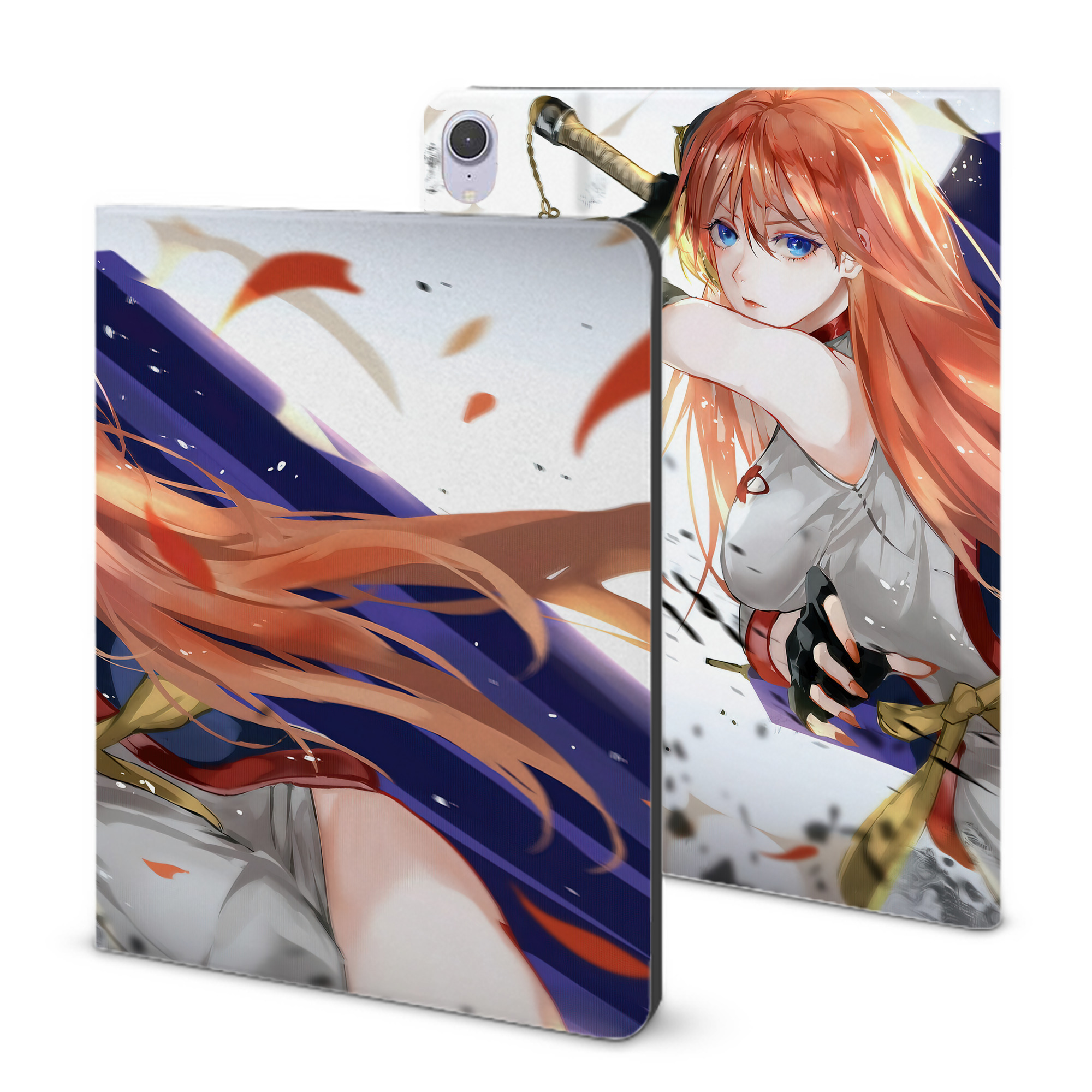 ぎんたま 坂田銀時（さかたぎんとき） 神楽 志村新八（しむら しんぱち） GINTAMA Sakata Gintoki Kagura Shimura Shinpachi IPad ケース ブック型 PUレザー TPU 耐衝撃 軽量 薄型 ペン収納なし 全面保護 IPad 各モデル対応